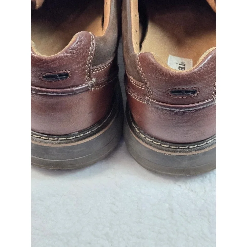 Men's‎ Olukai Leather Lace Up Brown Shoes Size 11 XW